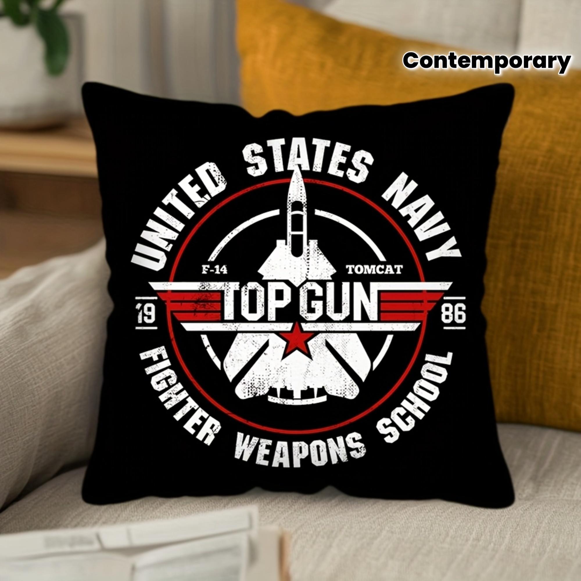 1 piece Navy theme  Top Fighter  Pilot School pillow cover 40x40cm/16x16inch