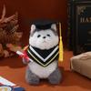 Cabilock Graduation Bear Costume Plush Toy Clothes Yellow Scarf with Flow and Certificate Cute Graduation Outfit Plush Toy Costume Keepsake