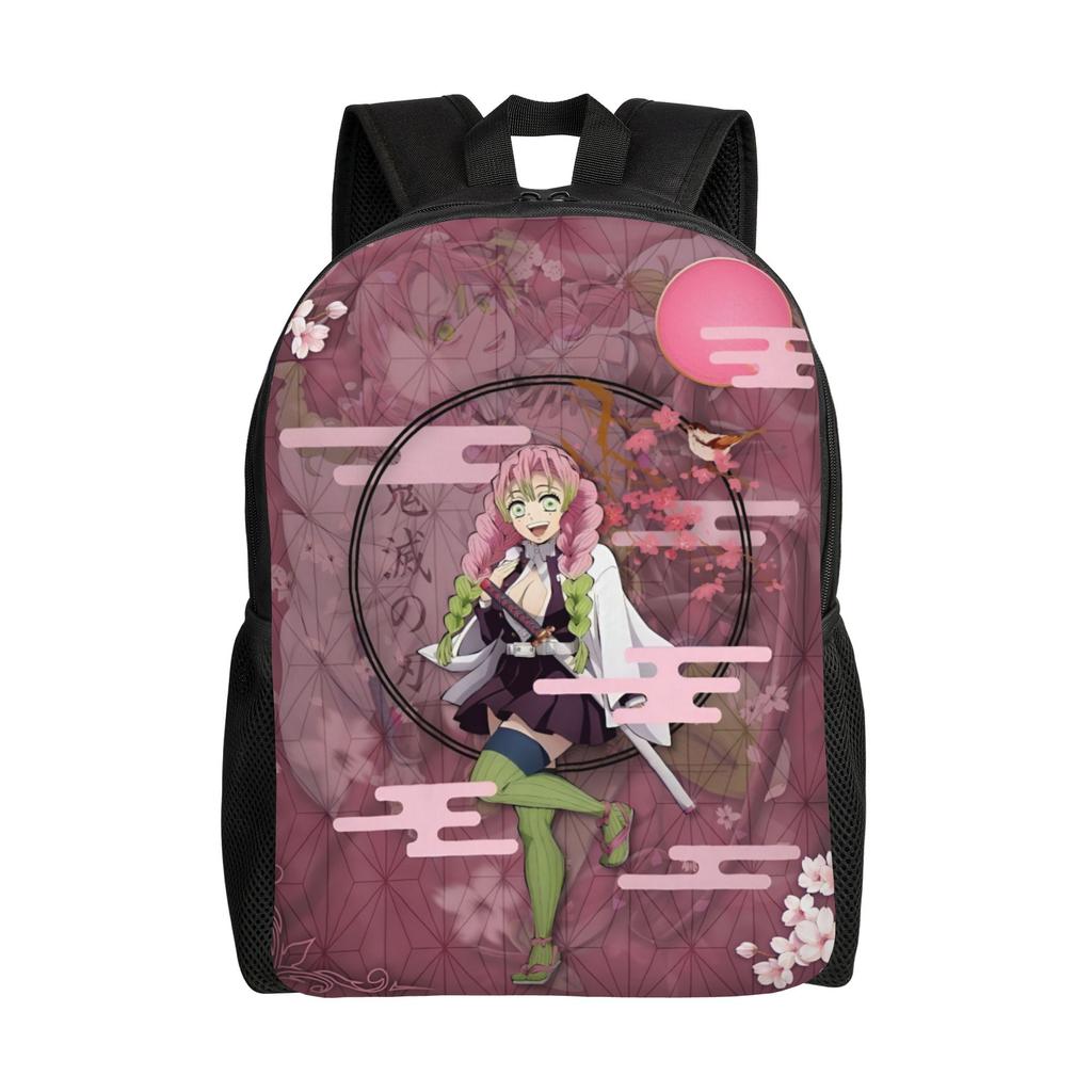 Demon Slayers Backpack for Women Men Waterproof College School Kokushibo Bag Printing Bookbag