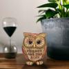 Vivid Owl Statue Resin Bird Miniature Figurine Micro Landscape Animal Sculpture  Cabinet