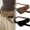 Pin Buckle Women Waist Belt Luxury Design Retro Wide Waistband Suede Leather Belt  Waist Decoration