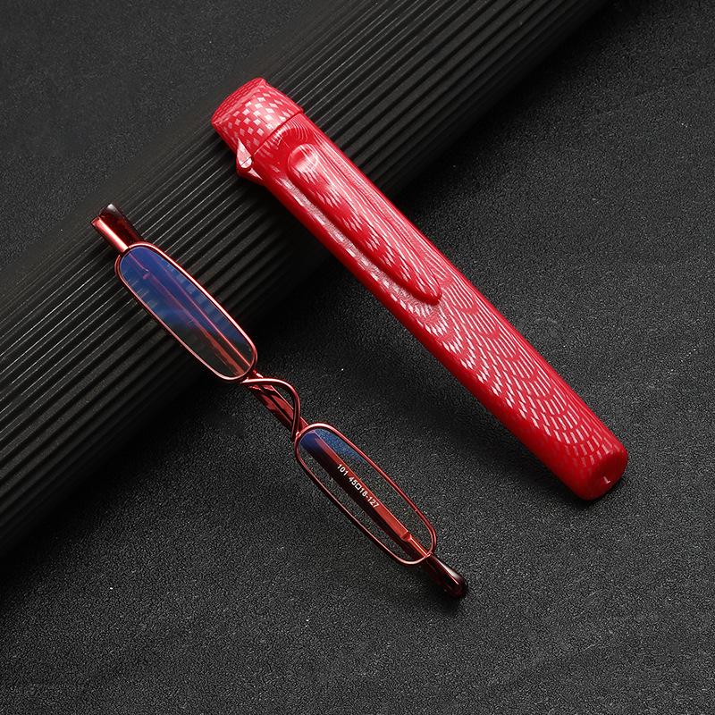 Ultralight Unisex Mini Pen Clip Anti-Blue Light Reading Glasses