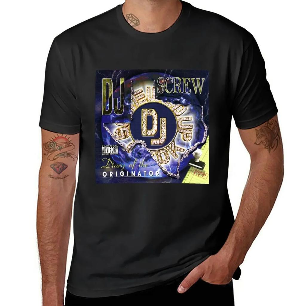 Dj Screw T-Shirt Heavyweights for a Boy Tees Men Workout Shirt