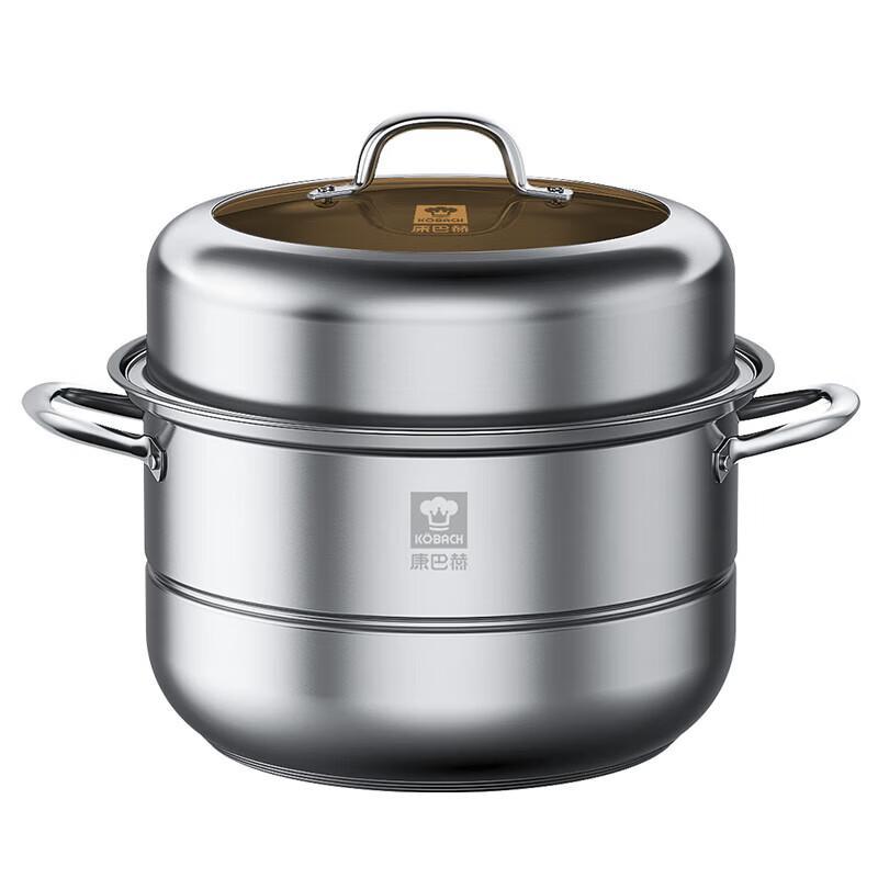 Kombach Premium 304 Stainless Steel Double Steamer Pot