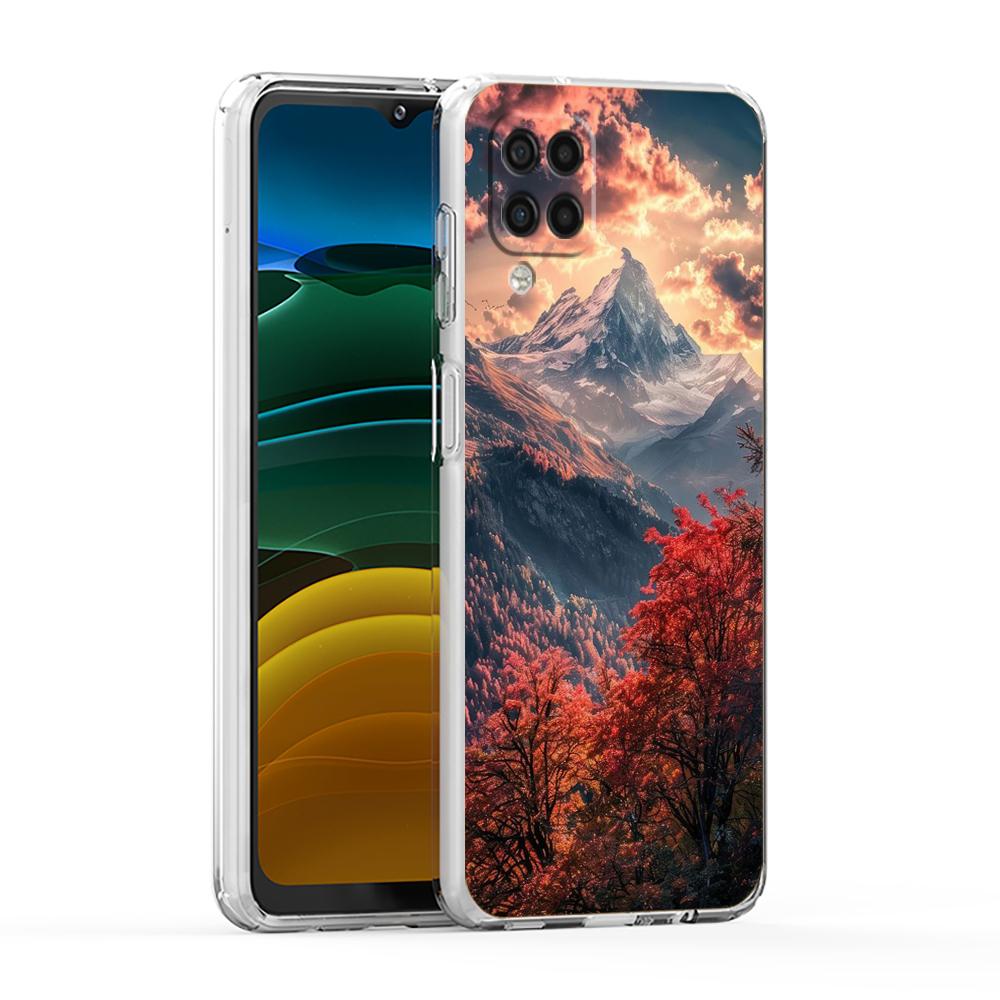 

Soft TPU Cover for Samsung Galaxy A25 A23 A22 A52S A52 A55 A72 A51 A71 A41 A31 A13 A11 5G Transparent Phone Case Mountain Forest Samsung A73 5G