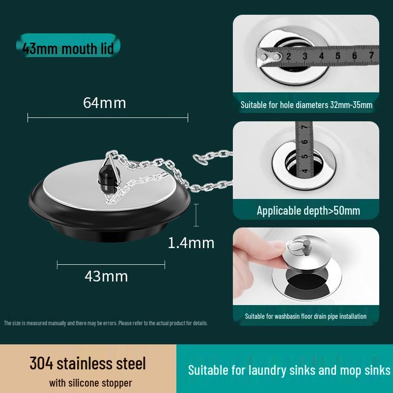 Zátka dřezu na zeleninu a kuchyňského dřezu - Zátka na vodu a těsnicí kryt s filtrem do dřezu