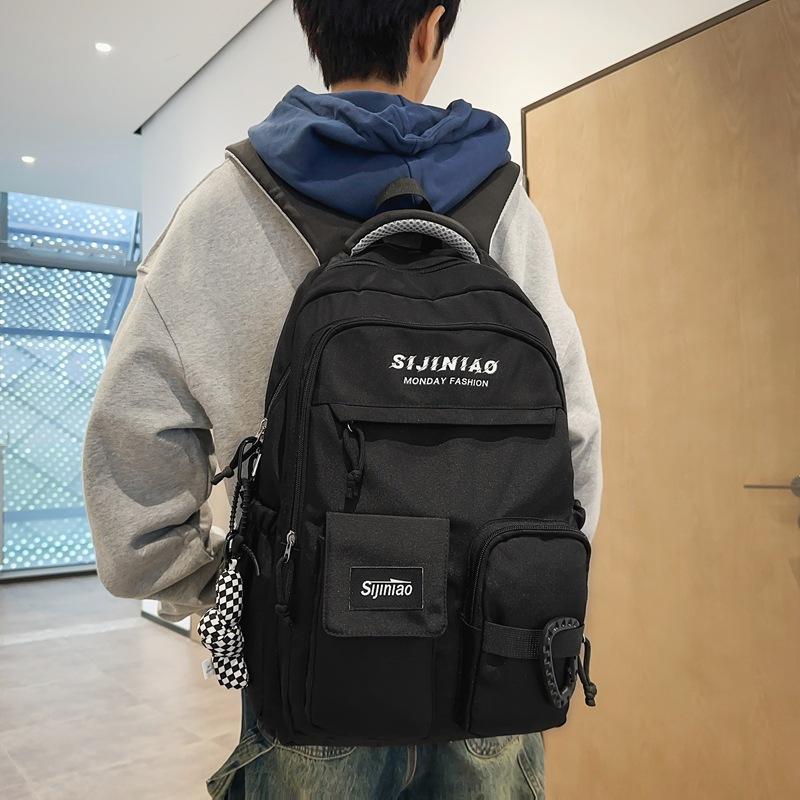 Junior high school student schoolbag large capacity ing backpack college student girl backpack fashion