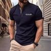 2024 Men's Trendy Casual Stand Collar Short Sleeve Polo Shirt