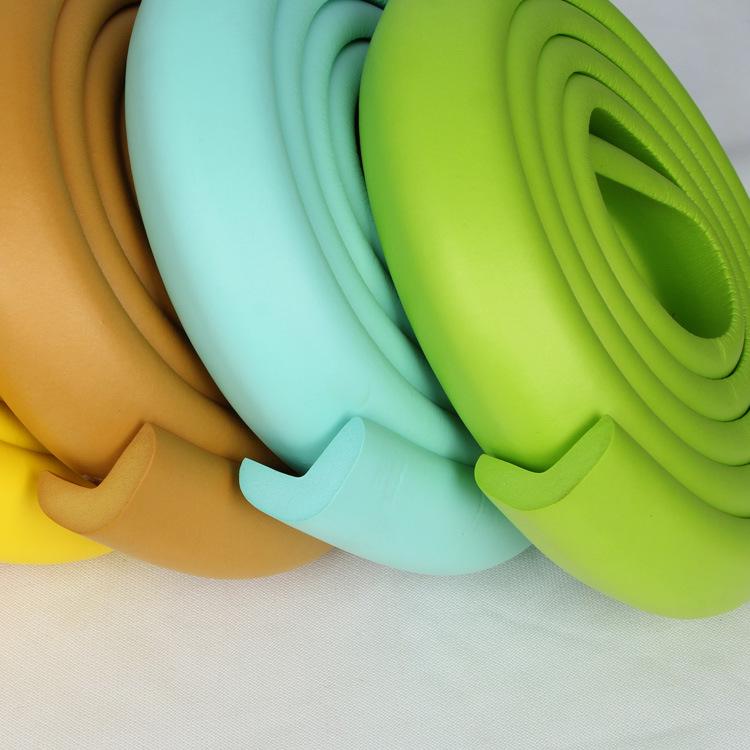 L-Shaped 2m Child Protection Strip with Double-Sided Tape