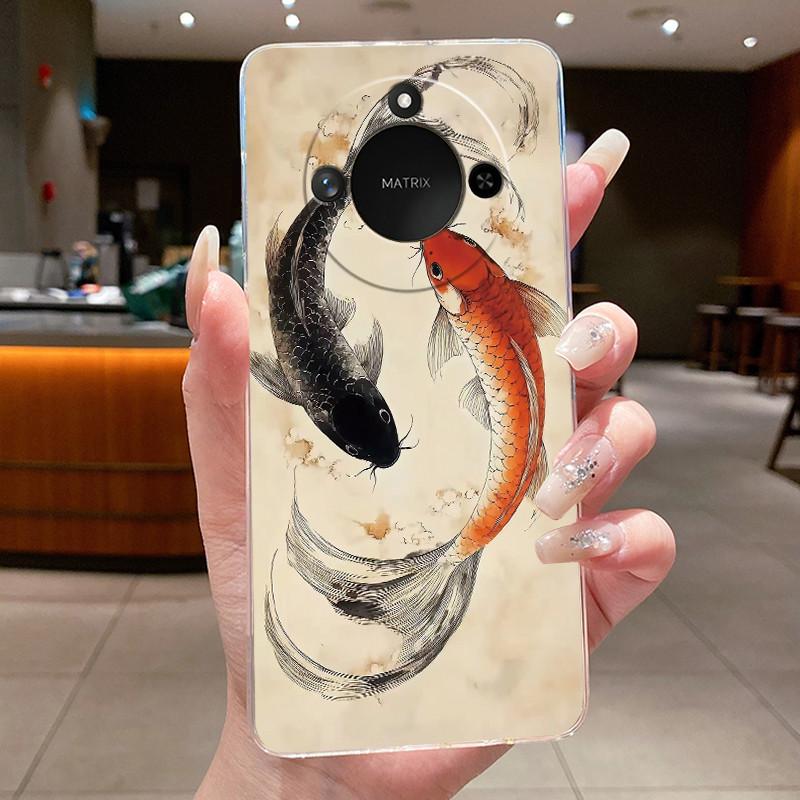 Casing For Honor X9c Smart 5G Luxury Dragon Cute Cool Boys Girls Phone Case Back Cover Honor X9cSmart Transparent Soft TPU Shell