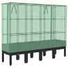 Vidaxl Raised Planter with Greenhouse, Rattan Look, 160X40X140 Cm