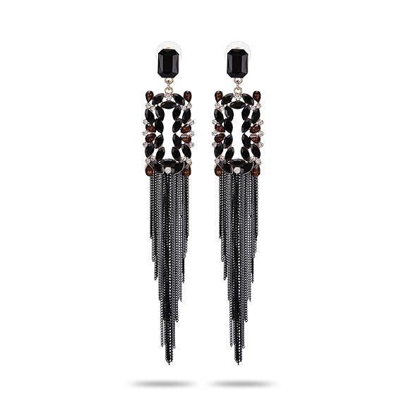 Jewellery Earings for Women Crystal Tassel Handmade Earrings for Girls and Women