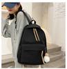 Schoolbag schoolbag female college student Japanese ins solid color Harajuku student backpack wholesale large capacity versatile backpack