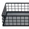 Desktop Iron Storage Basket, Metal Wire Fruit Basket,Multi Purpose for