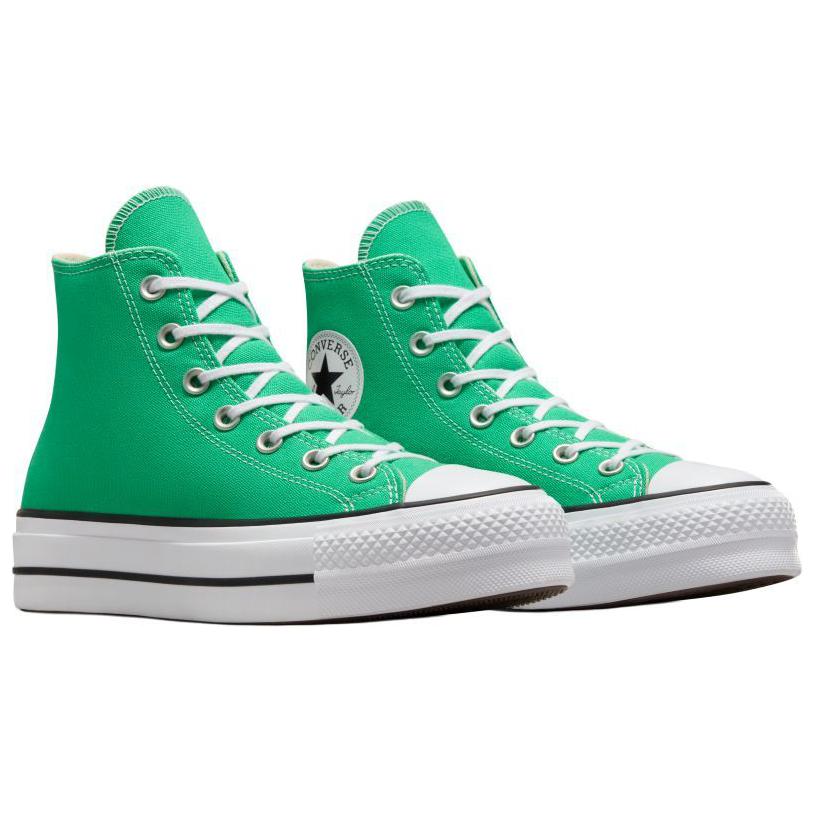Converse Chuck Taylor All Star Lift Abrasion Resistant High top Canvas Shoes Women's Green White A09393C