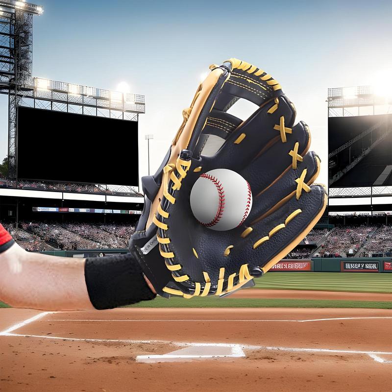 1pc Baseball Gloves, Softball Gloves Sports Batting Gloves PU Leather Gloves, Left Hand Glove, Right Hand Throw