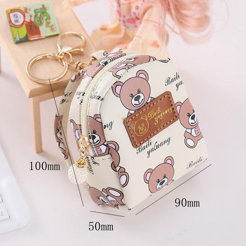 Creative Bear Mini Backpack Keychain & Coin Purse – Japan & South Korea Design