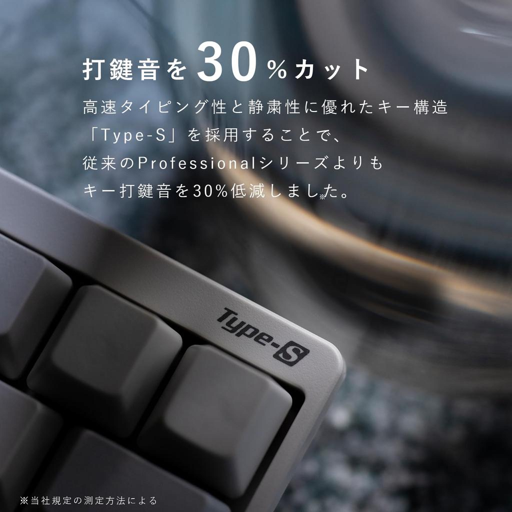 PFU HHKB Professional HYBRID Type-S Keyboard, Blank/Black (English Layout)