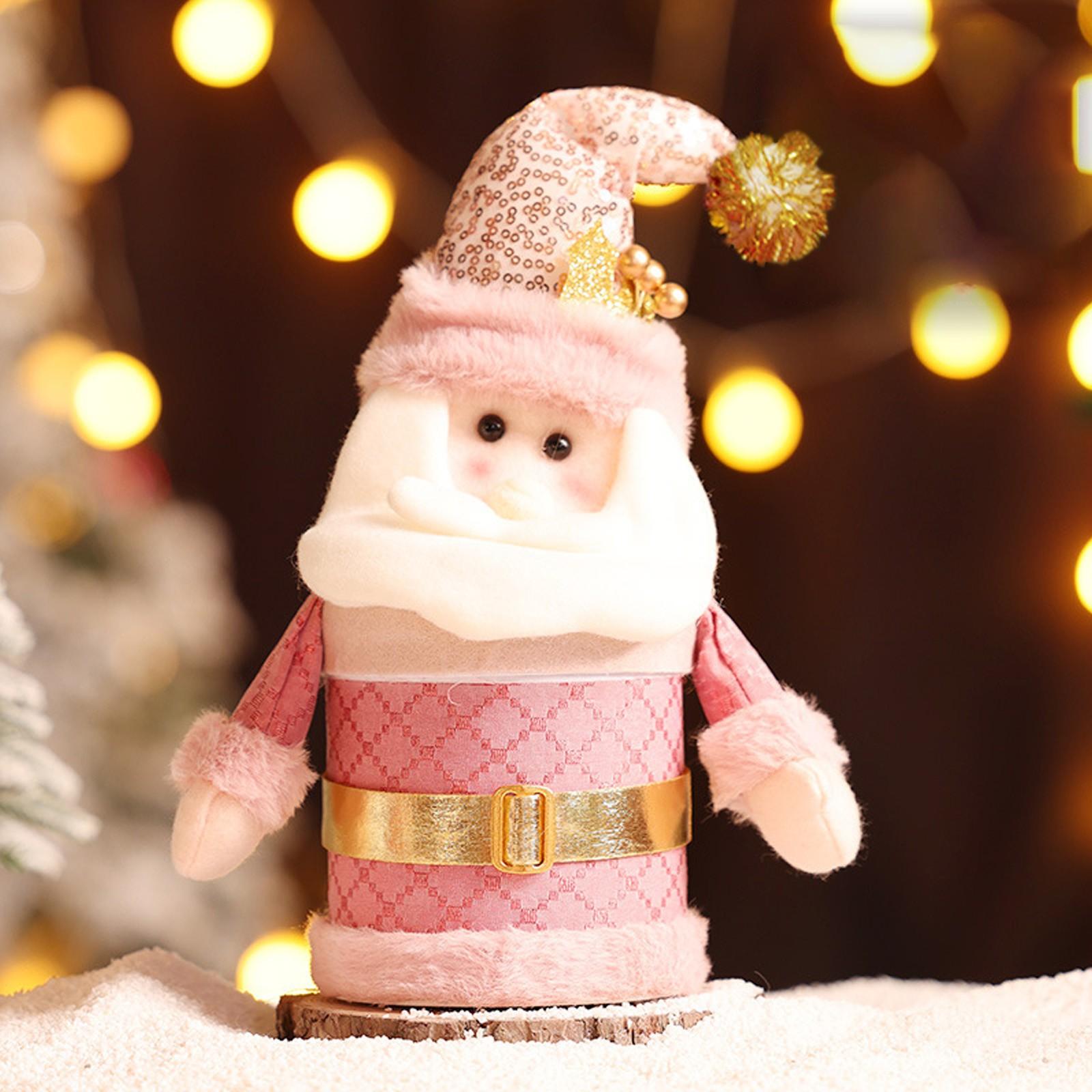 

Мультяшная рождественская подарочная коробка с конфетами Подарок на Рождество Детский подарок Подарочная сумка ручной работы One Size