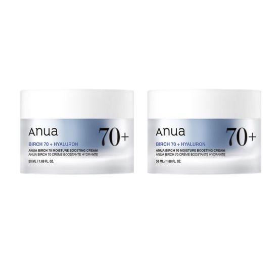 Anua Birch 70 Moisture Boosting Cream Deep Hydration Soothing Face Cream Set 50ml x 2