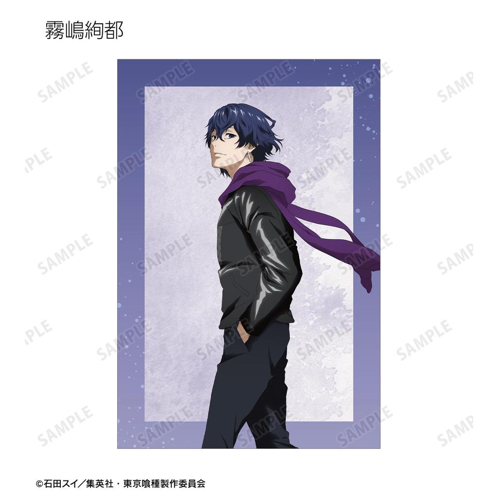 Conjunto de 6 postais com as ilustrações originais de da série anime de TV "Ayumi ver." "Tokyo Ghoul"