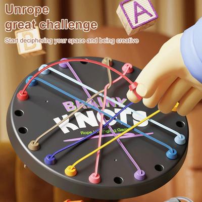 36925 Sady Brainy Knots Rozplétání lana Hra Logické myšlení Kroucené lano Challenge Board