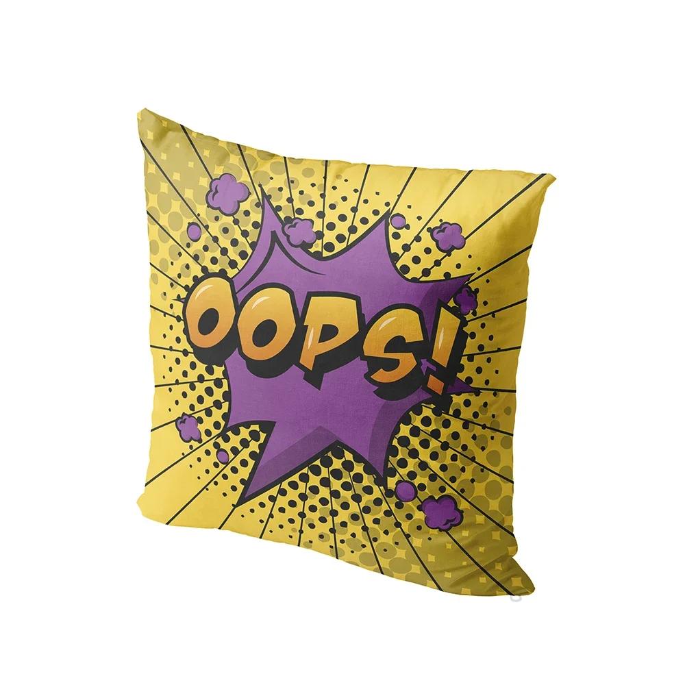 New English Alphabet Printing Fashion Pillowcase Fun Sofa Home Decoration Cushion Cover Living Room Bedroom Throw Pillow Case
