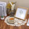 Crochet Doilies for Tables, 15.7inch/40cm Vintage Handmade Doilies for Furniture, Cotton Round Knitted Lace Placemats for Home Kitchen Dining Room