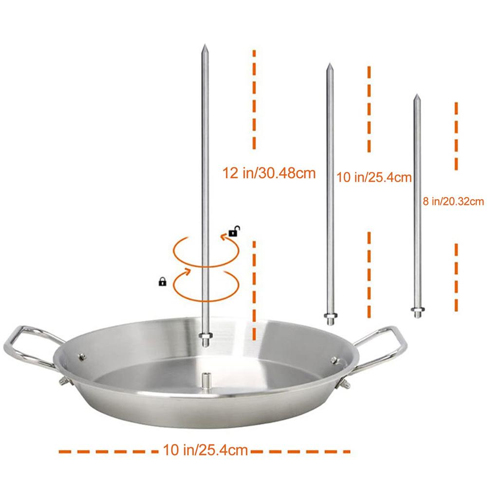 Vertical Stainless Steel BBQ Skewer Stand 3 Sizes Of Skewers Grill Or Oven