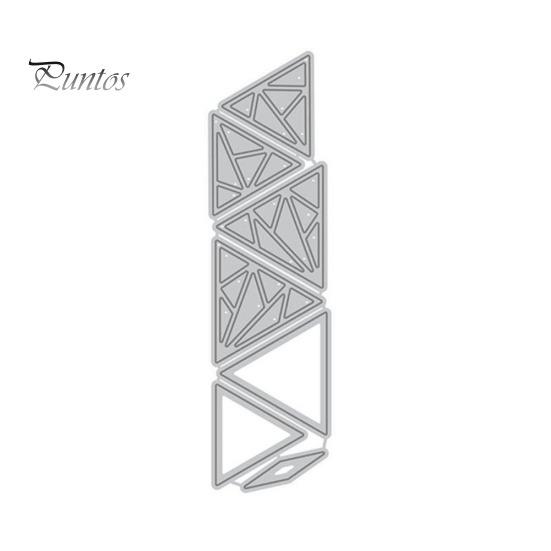 

Полый треугольный фон, вырубные штампы для DIY, альбом, фотоальбом, декор карты серебряный