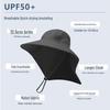 Herren Sommer Sonnenschutz Fischerhut mit breiter Krempe, Nackenschutz und Netzeinsätzen an den Seiten für Outdoor-Aktivitäten