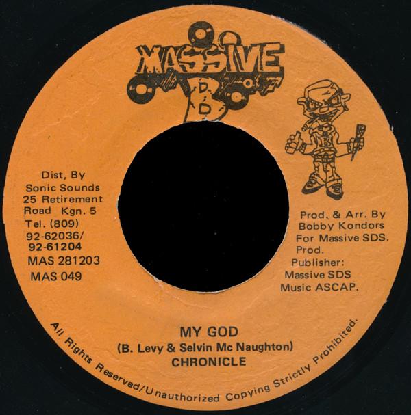 

7inch Record CHRONICLE My God MAS049 Massive B 1995 Jamaica Reggae Ska Dub Used