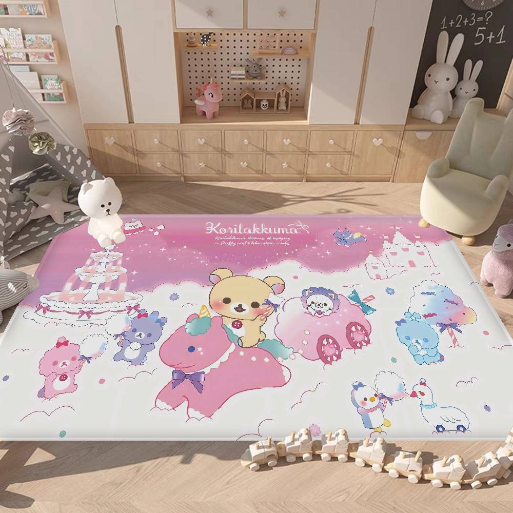 Classic Popular R-rilakkuma Cute Kitchen Mat Cheaper Anti-slip Modern Living Room Balcony Printed Modern Home Decor