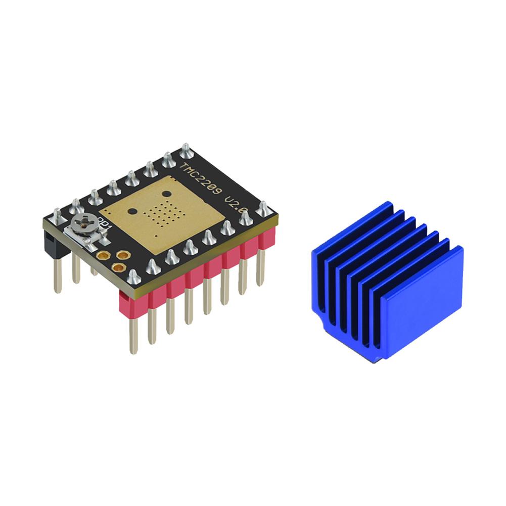 TMC2209 V2.0 Schrittmotortreiber UART Ultra Silent Stepsticks mit Kühlkörper bis zu 256 Unterteilungen für 3D-Drucker-Steuerplatine