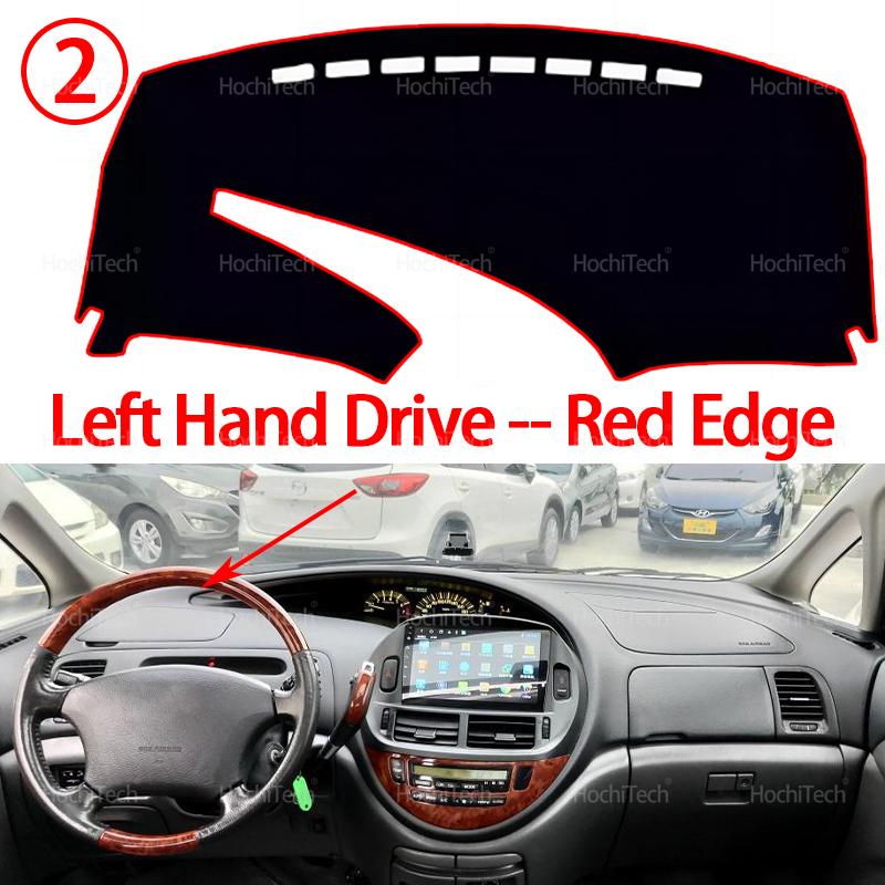 Dashboard Cover Pad Car Liner Anti-UV Mat Sunshade Dashmat Carpet for Toyota Previa Estima Tarago XR30 XR40 2Gen 2000-2005