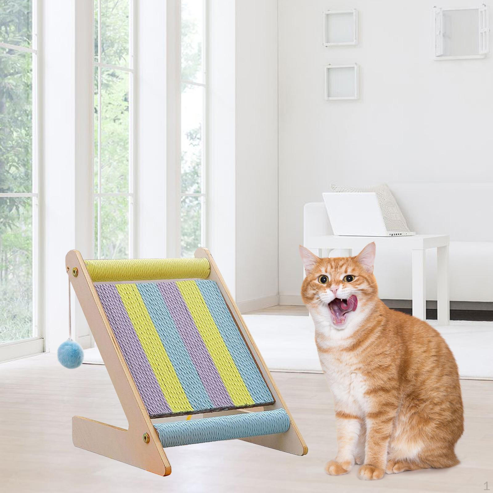 

Cat Scratching Board Vertical Kitten Scratch Pad Sisal Post Playing Exercise