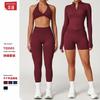 Winter Tight Back Yoga Suit Quick-drying Fitness Suit Outdoor Running Sports Suit Women