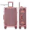 Premium Aluminum-Magnesium Alloy Suitcase with Universal Wheels - Fashionable Hard Shell Luggage for Students