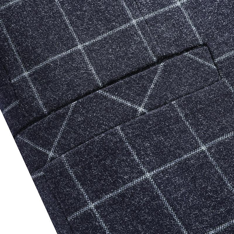 Vår och Höst Herr Rutig Casual Kostym Herr Slim Koreansk Stil Liten Kostym Herr Kostymjacka