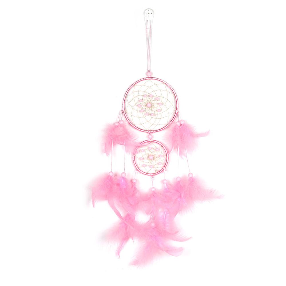 Handmade  Feathers Night Light Car Wall Hanging Room Home Decor