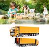 Pull Back Container Truck Toy High Simulation Plastic Alloy Container Truck Model for Boys Girls Children Gift
