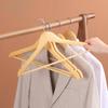 2/4 Wooden Hangers Solid Wood Hangers Clothing Store Wardrobe Wooden Clothes Hangers Home Seamless Adult Clothes Rack