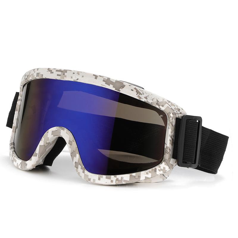Popular Fashion Anti-Fog Mountaineering Ski Goggles Men'S And Women'S Outdoor Large Frame Windproof Sand Colorful Eye Protection Sports Glasses