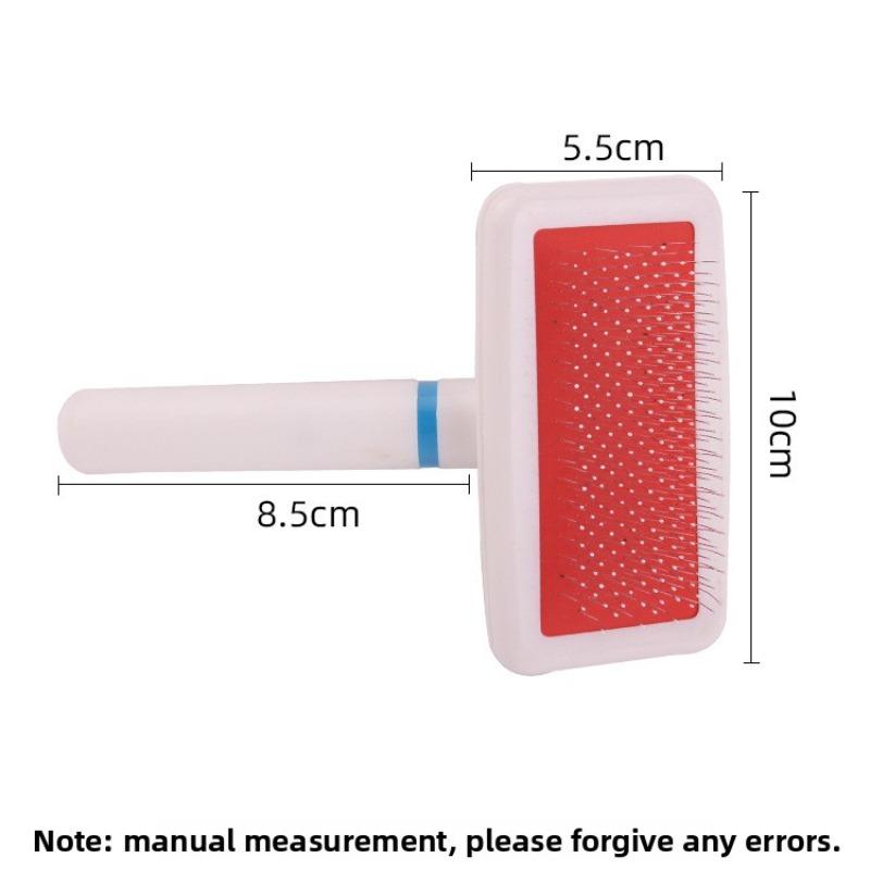 

Pet Comb, Stainless Steel Comb, Hair Removal, Pet Cleaning, Grooming and Massage Comb, Dog Comb, White Plastic Airbag Comb