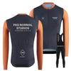 Winter Thermal Cycling Bib Tights With Fleece Lining Long Sleeve Jersey Set Road Bike Riding