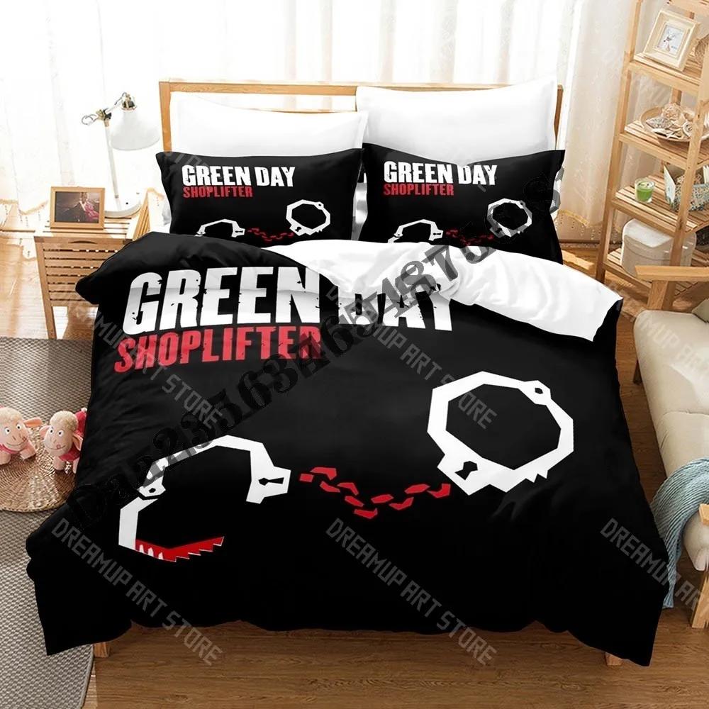 3D Print Green Day AMERICAN IDIOT Bedding Set Single Twin Full Queen King Size Bed Set Adult Bedroom Duvetcover Sets Anime
