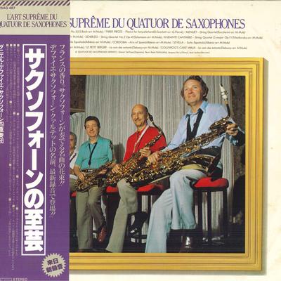 Disque LP LE QUATUOR DE SAXOPHONES DEFFAYET - L'art Suprême De Quatuor De Saxopho 25AG487 CBS/SONY 1978 Japon Obi Classique Occasion