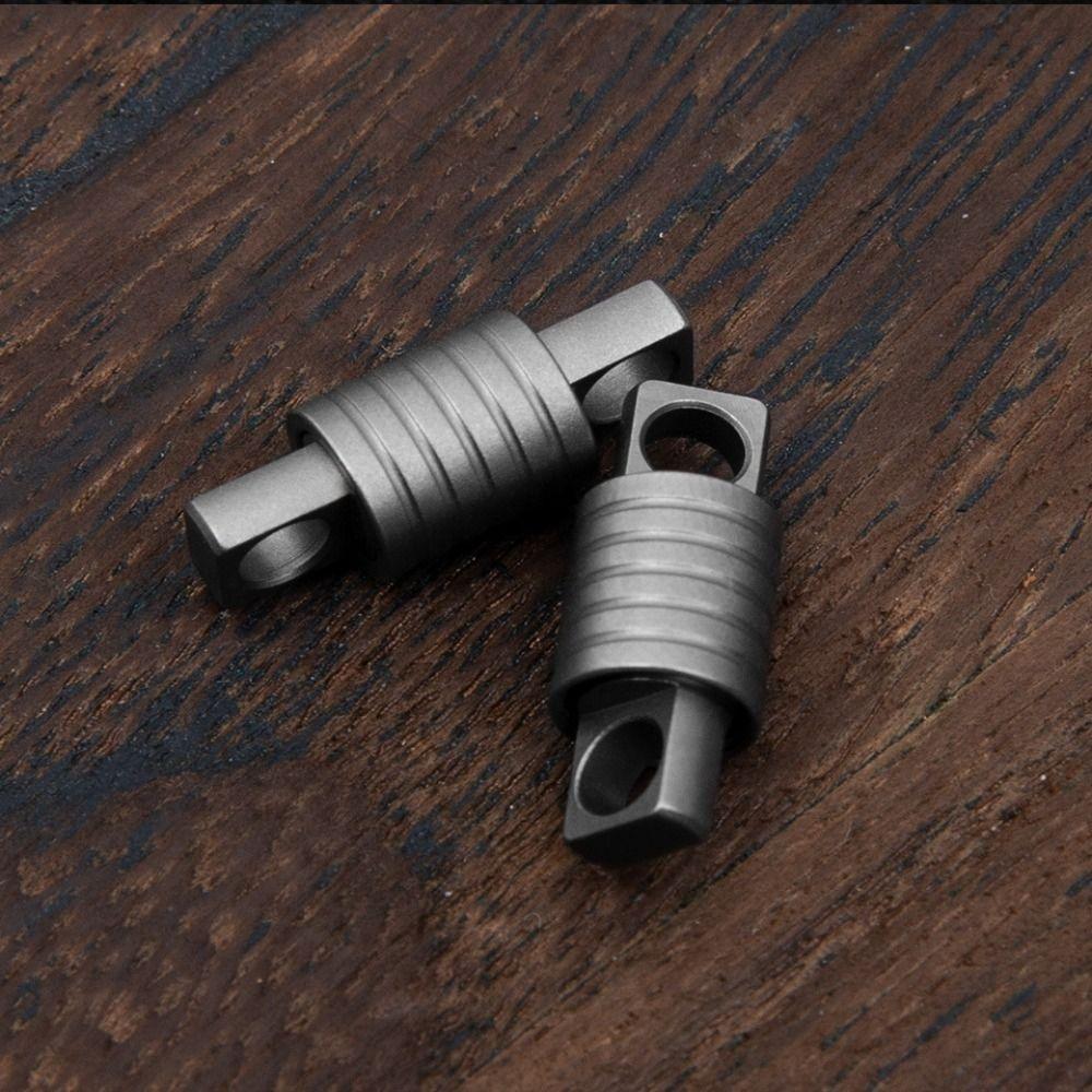 1pc Quick Release 360° Rotatable Titanium Keychain Swivel Accessories Mini Spinner Buckle Holder Silver Connect Accessories Outdoor