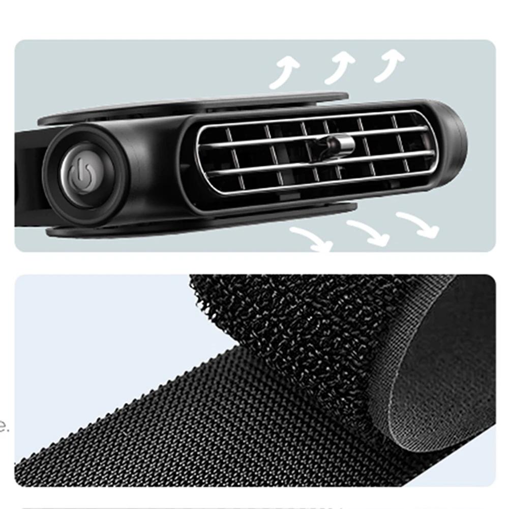 Car Headrest Cooling Air Fan Car Seat Fan 3 Speeds Adjustable Car Interior Rear Headrest Fan Cooler Air Cooling Fan Car