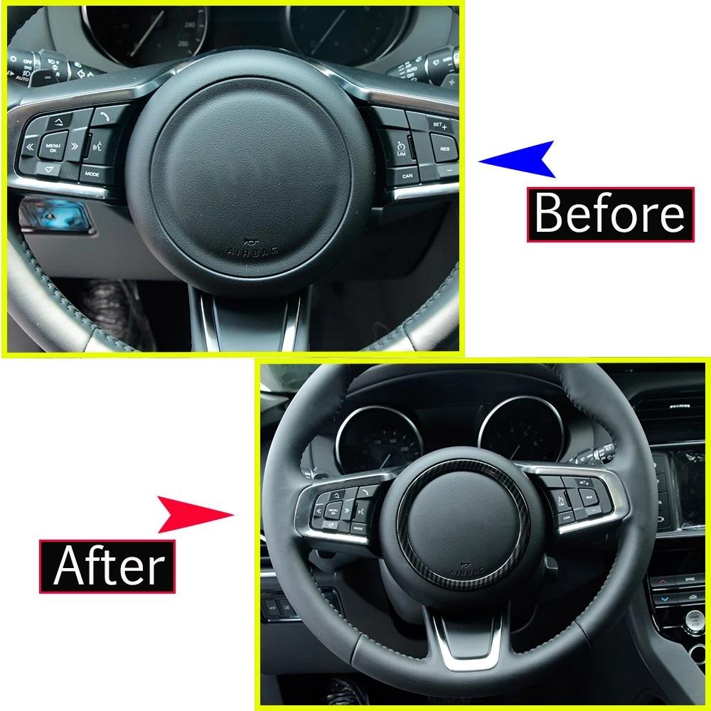 Car Steering Wheel Stickers For Jaguar XFL F-PACE XE XEL X761 X760 E-PACE  Decals Decoration Car